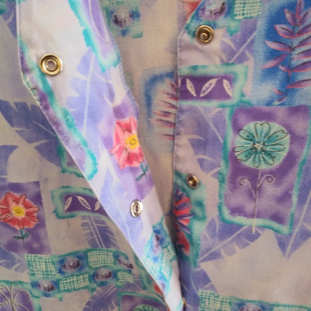 Scrub Top - (2/$10) Small Button Down - Picture 6 of 10